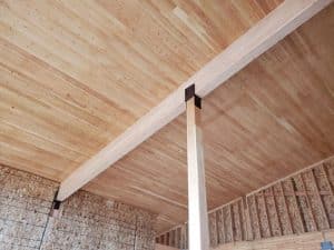 Cross-laminated timber can be used for roofs.