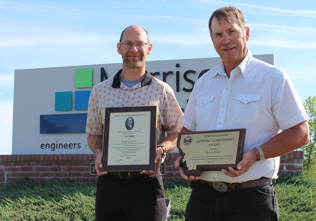 Jeff Ashley, Steve Ruhd receive top awards from water-wastewater professional organization