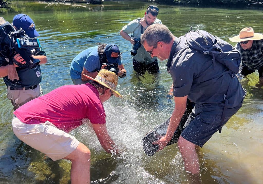 Morrison-Maierle Employee-Owners Join Ceremonial Salmon Release Event