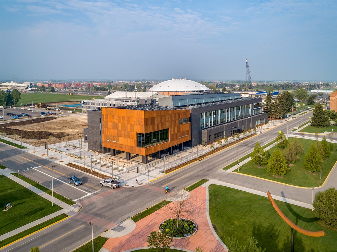 The new building consolidates several previously separated programs into one modern space. 
