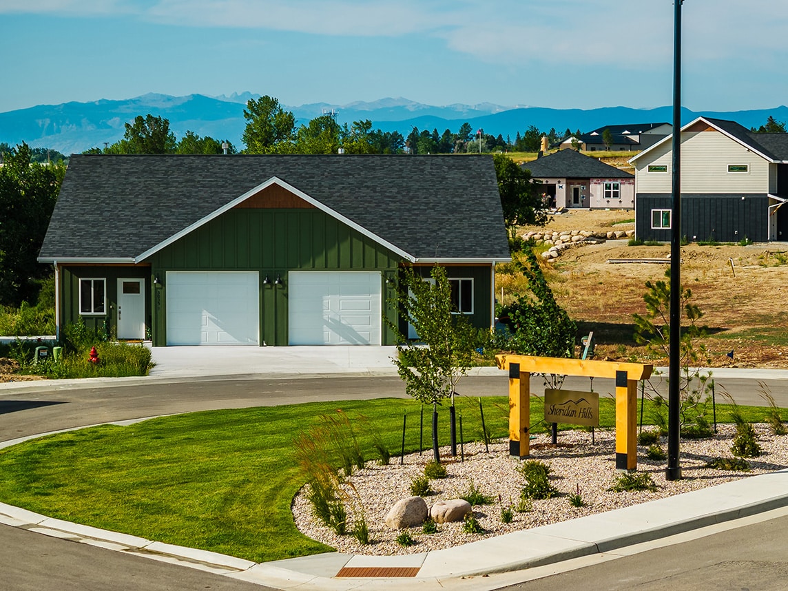 Houses are already going up at the development. 
