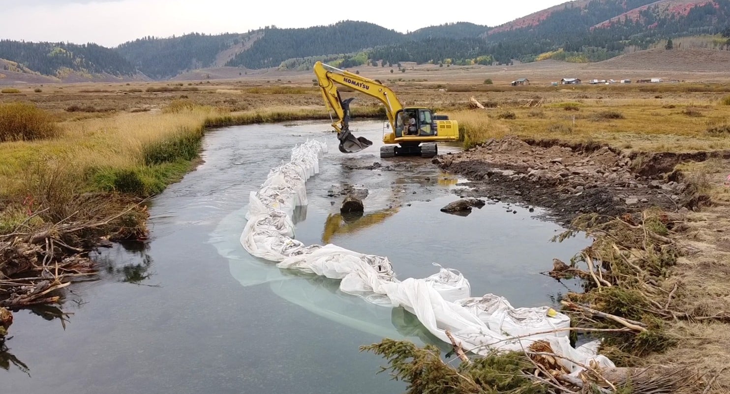 Engineered riffles narrowed the stream channel and increased habitat complexity for trout at every life stage.