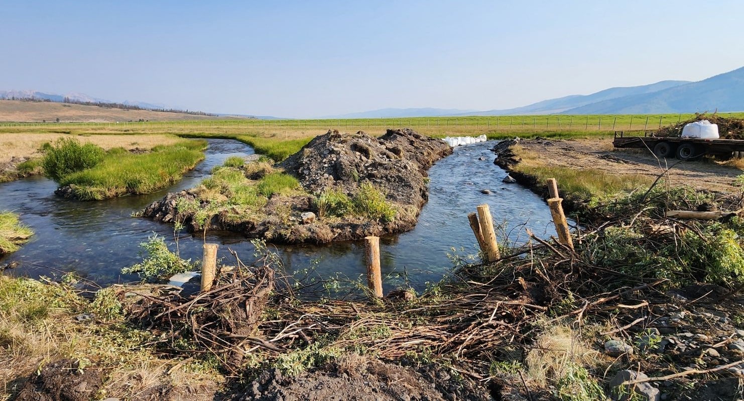  By reconnecting historical meander bends to the main channel, over 1,100 feet of stream habitat was restored within the 1.8-mile project reach.